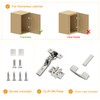 Chibery 10 Pack Frameless Inset Soft Close Concealed European Hinges,