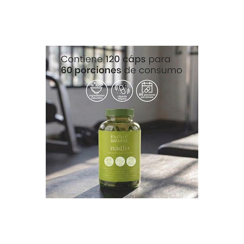 JOYCARE NATURAL NADH+ 100 Cápsulas, Suplemento Alimenticio, Con Ingredientes Naturales