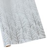 Caspari Winter Trees White & Silver Embossed Foil Gift Wrap