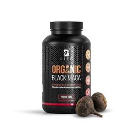 B Life Maca Negra Orgánica con 180 Cápsulas | 1000mg por porción | Maca Peruana Pura | Organic Black Maca.