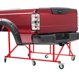 HECASA Folding Pick Up Bed Dolly - Easily Fold Large Auto Body Truck Bed Cart 800 lbs, Truck Bed Dolly Lifter Automotive Body Cart Pick Up Bed Stand