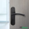 EAI Black Door Handle Key Lock Set - 1 Pair