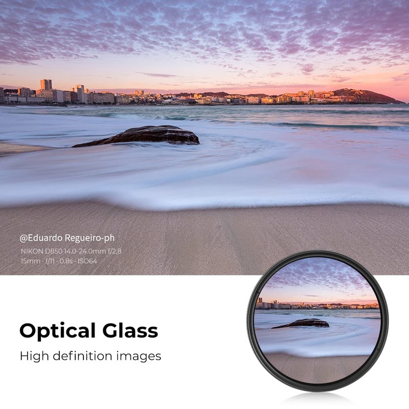 K&F Concept 43mm Variable ND2-ND400 Lens Filter Slim Neutral Density