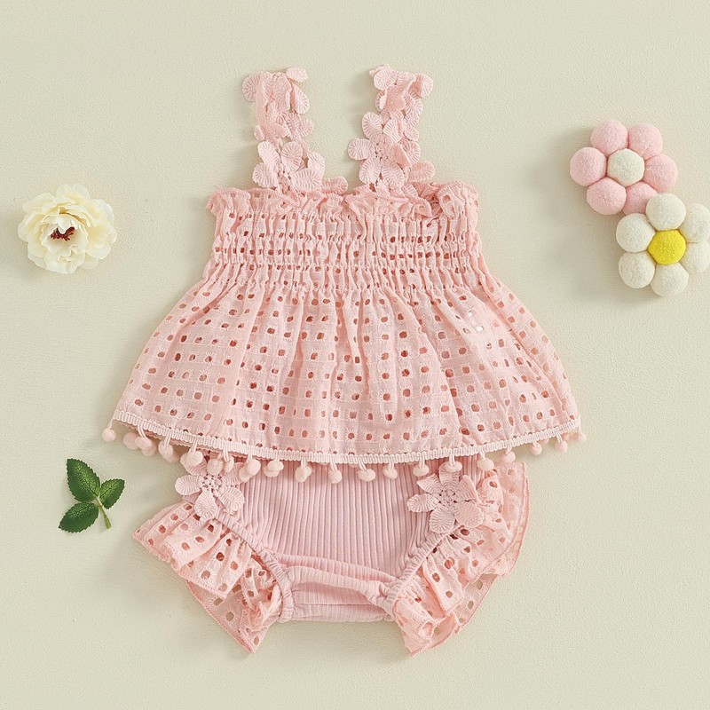 Mubineo Baby Girl Summer Clothes Lace Tops Shorts Princess Outfits