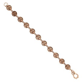 8 Inch Copper "Small Penny" Link Style Bracelet By Sunrise Copper
