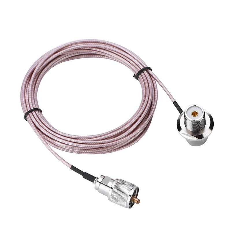 Zerone 5M/16FT Antenna Extension Cable Coaxial Cable UHF PL-259 Male