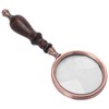 10X Metal Retro Reading Magnifying Glass Elderly Handheld Magnifier with