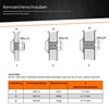 6x Stainless Steel Number Plate Screws Set M5x20 with Flange