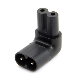 chenyang IEC 320 C8 to C7 Plug AC Power 90 Degree Right Angled Connectors Adapter