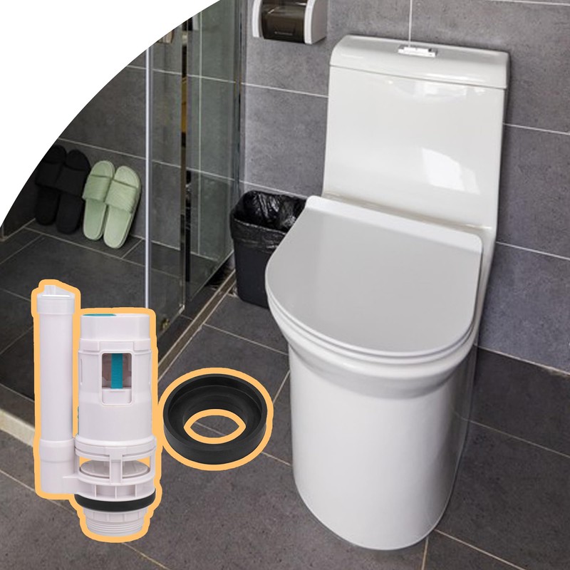 185mm Height Toilet Water Tank Fill Valve Set Dual Flush