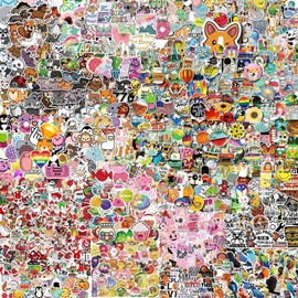 300-1000 pcs/Set Random Blind Bag No Theme No Repeated Cute Stickers Pack for Kids Teens Adults,Waterproof Stickers for Water Bottle, Laptop, Scarpbook, Skateboards, Gift/Deco (700)