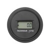 Tach Hour Meter LCD Display Round High Accuracy RPM Hour