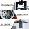 ZUIMEITIANS Modern Black Glass Wall Sconce with Super Clear Tempered