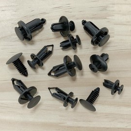 120 PCS Nylon Car Fasteners Rivet Clips,Plastic Car Retainer Clips,Six Sizes Ranging from 6MM to 10MM