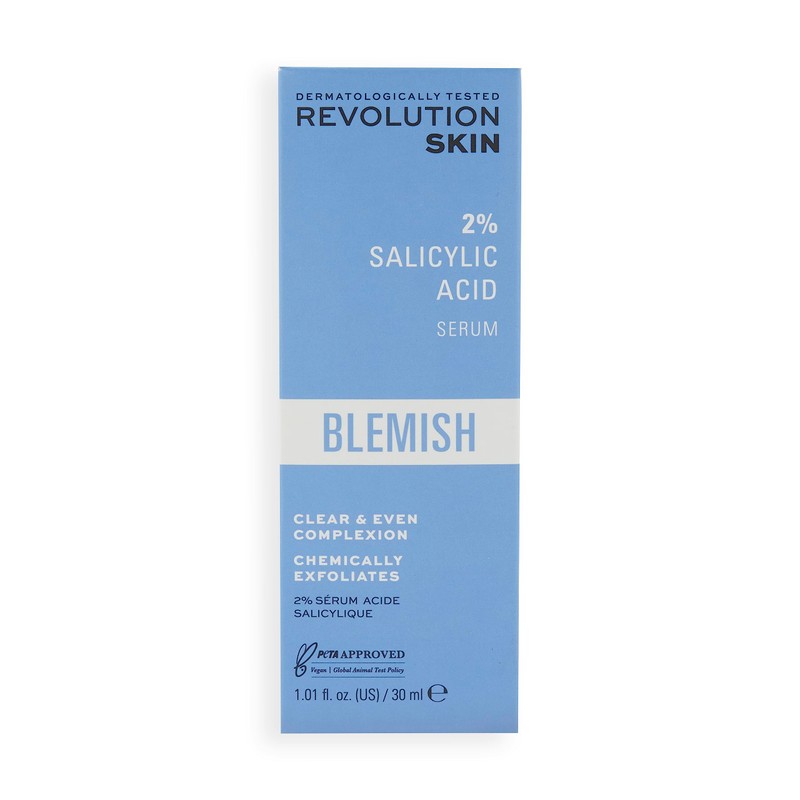 Revolution Skincare London, 2% Salicylic Acid, Targeted Blemish Face Serum,