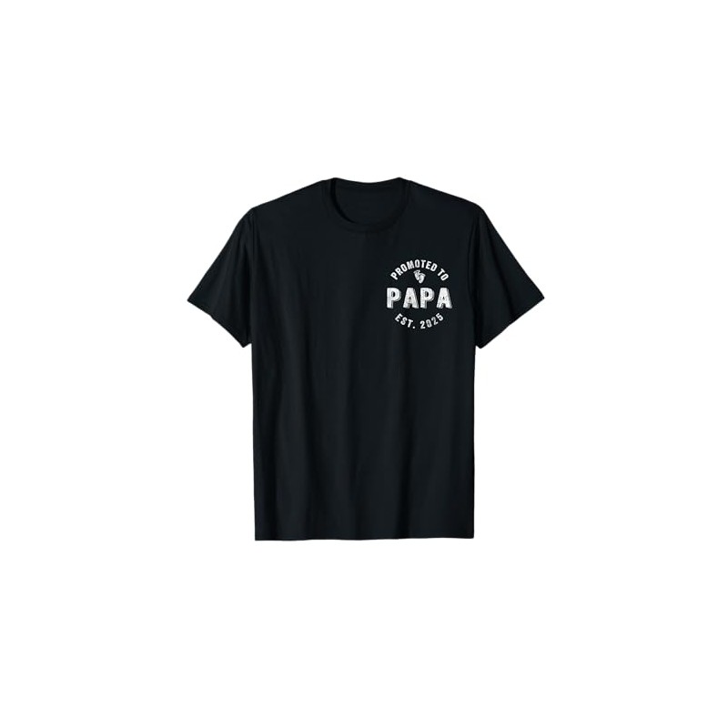 Promoted To Papa Est. 2025 First Time Grandpa T-Shirt