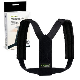 BLACKROLL® POSTURE 2.0 (XS-L) Posture Trainer for Improved Posture, Back Trainer for Strengthening Muscles, Posture Corrector in Workplace, with Adjustable Back Element, Black