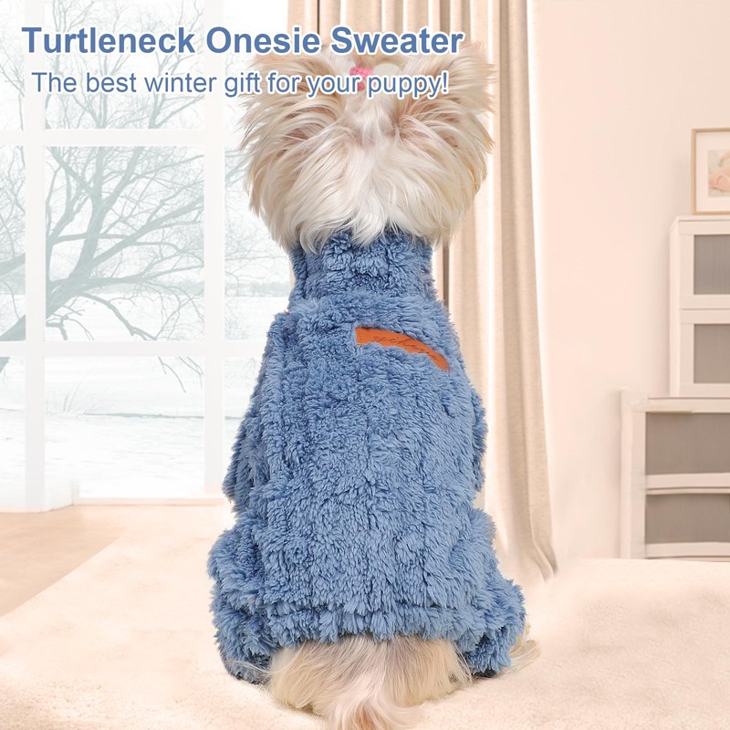 Dog Sweater for Small Dogs, XXS Dog Sweaters Turtleneck Doggie
