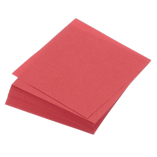 MECCANIXITY 100 Sheet Origami Paper Double Sided Bright Red 5x5