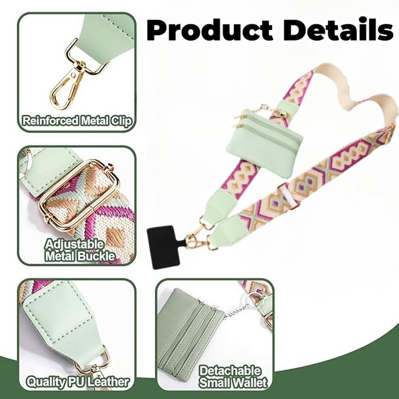 Phone Strap with Zippered Pouch, 2024 Clip and Go Strap