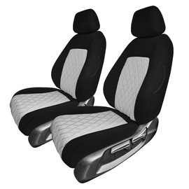 FH Group Custom Fit Seat Covers for 2016-2024 Honda Civic, Car Seat Covers Front Set,Neoprene Seat Covers, Waterproof Car Seat Cover, Honda Seat Protector, Car Seat Covers for Sedan Gray