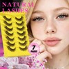 Lashes Cat Eye Eyelashes Fluffy Strip Lash Wispy Eyelash