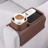 HMASYO Couch Cup Holder Tray - Silicone Couch Armrest Tray