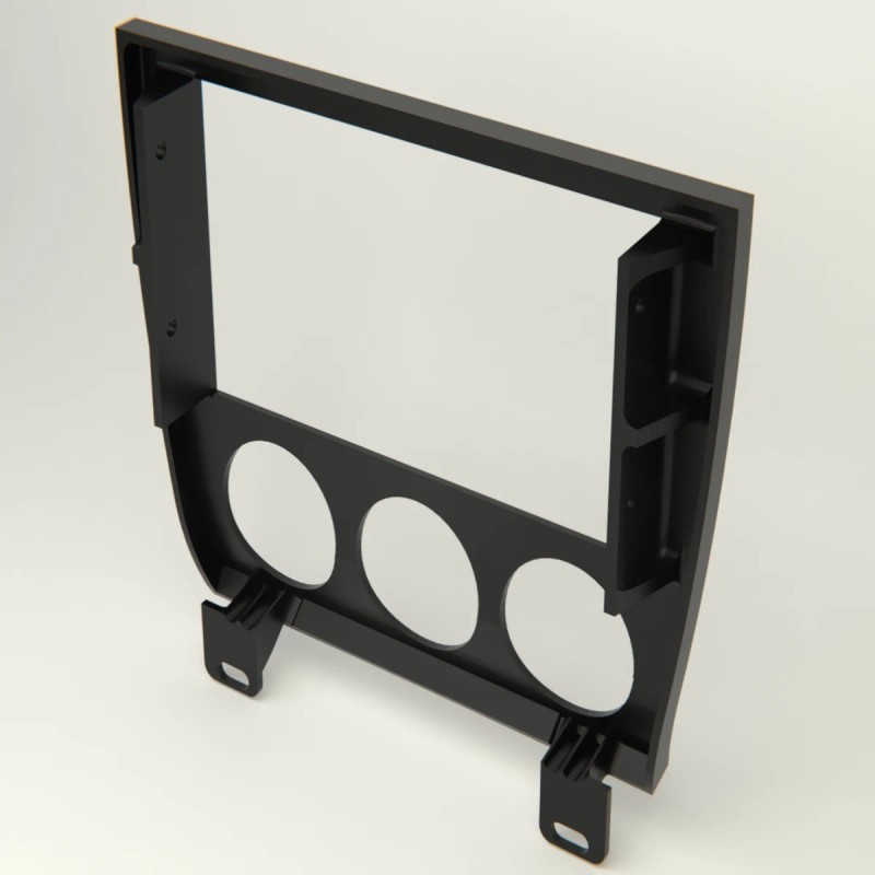 3DEXCEL Lower Dash Finisher 3 52mm Gauge Pod Double Din