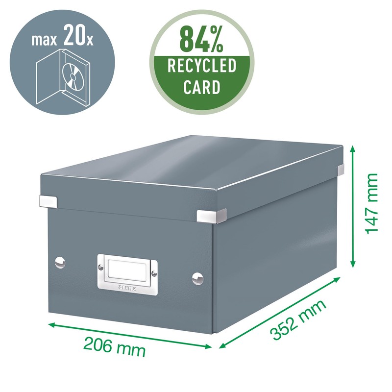 Leitz Storage Box, Black, Click and Store Range, 60420095