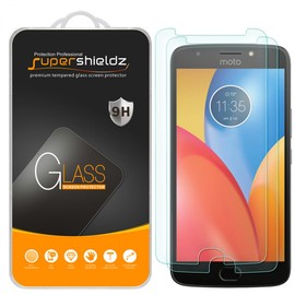 Supershieldz (2 Pack) Designed for Motorola (Moto E4 Plus) Tempered Glass Screen Protector, 0.33mm, Anti Scratch, Bubble Free
