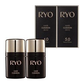 Amore Ryeo Hair Cushion 1+1 special offer - 03 1 piece natural brown + 1 piece dark brown / 아모레 려 헤어쿠션 1+1 특가행사 - 03 자연갈색 1입+짙은갈색 1입