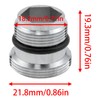 XZW Water faucet adapter Male thread M18.5 to male thread