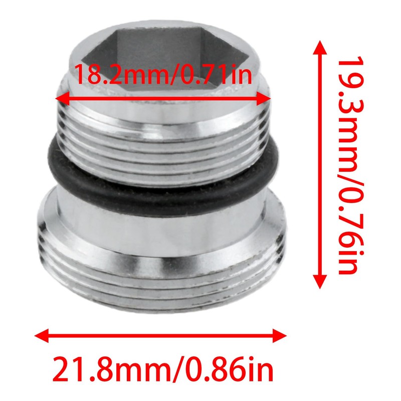 XZW Water faucet adapter Male thread M18.5 to male thread