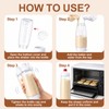 Dommsinon 2 Pack Pancake Batter Dispenser Bottle ，BPA-free 34oz dispenser，for