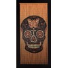 Bamboo Beaded Curtain-Black Skull