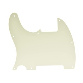 Dopro - Golpeador de guitarra en blanco con 8 agujeros para FD Telecaster Esquire envejecido Pearl