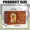 LPREUTWN Pet Memorial Urn for Dog or Cat Ashes Wooden