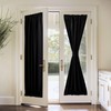 PONY DANCE Blackout French Door Curtain - Soft Fabric Heavy-Duty