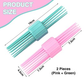 2 Pieces Double-Head Heat-Free Curler, Fluffy Hair Tool, Diy Hairstyle Tool, Suitable For Long And Short Hair.