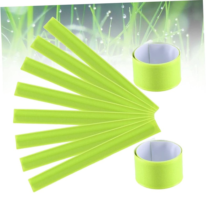 SUPVOX 11Pcs Reflective Safety Slap Bracelets for Night Running Jogging