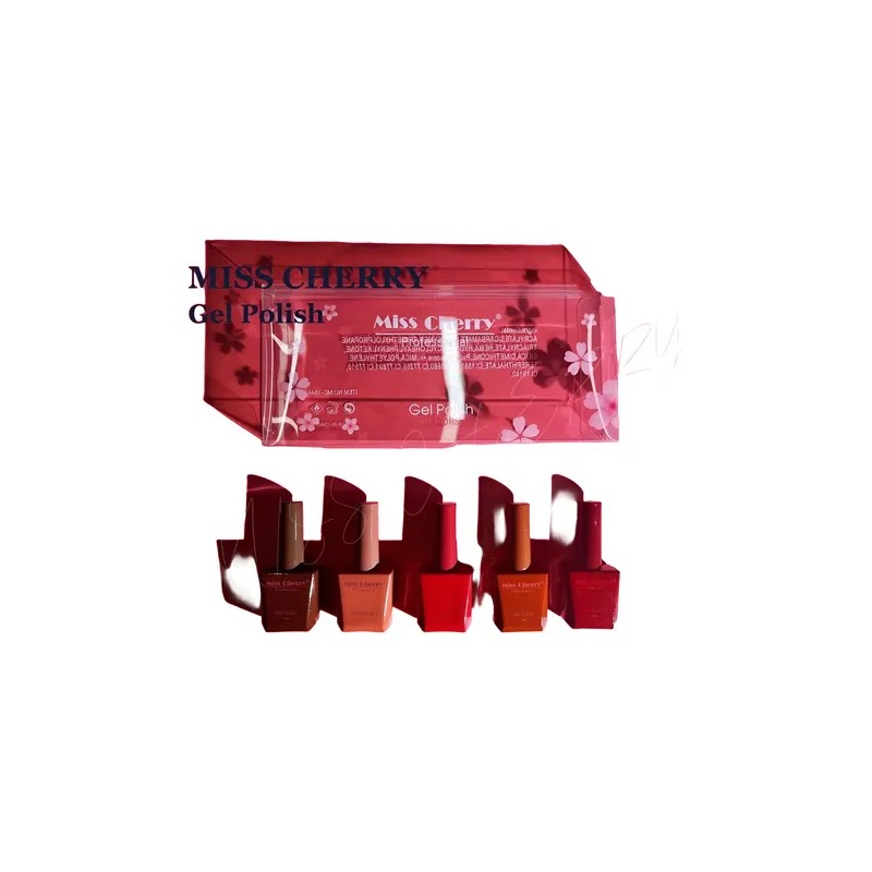 Gama Miss Cherry 5pz Gel Semi Uvled 12ml Gama A