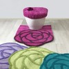 Senko S.D.S 18072 Rose Shaped Toilet Mat, Approx. 31.5 x
