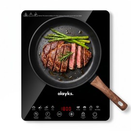 Olayks Protable Induction Cooktop, 1800w Hot Plate Electric Stove