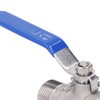 Ball Valve 304 Stainless Steel NPT 3/4in 2 Male Thread
