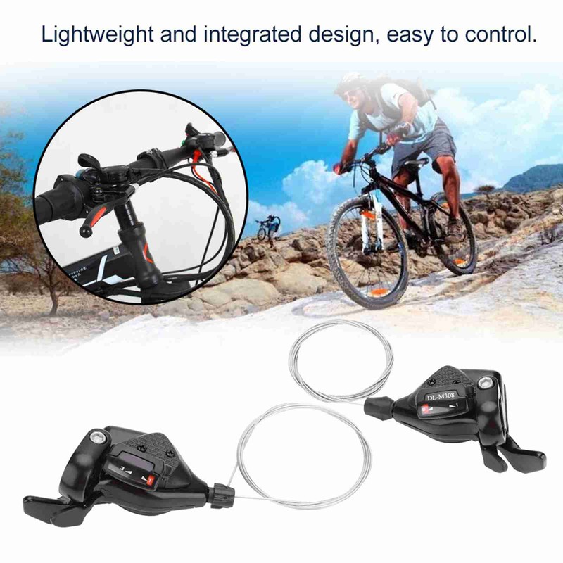 1 Pair Triple Speed Bicycle Gear Shift Derailleur Left/Right Shifter
