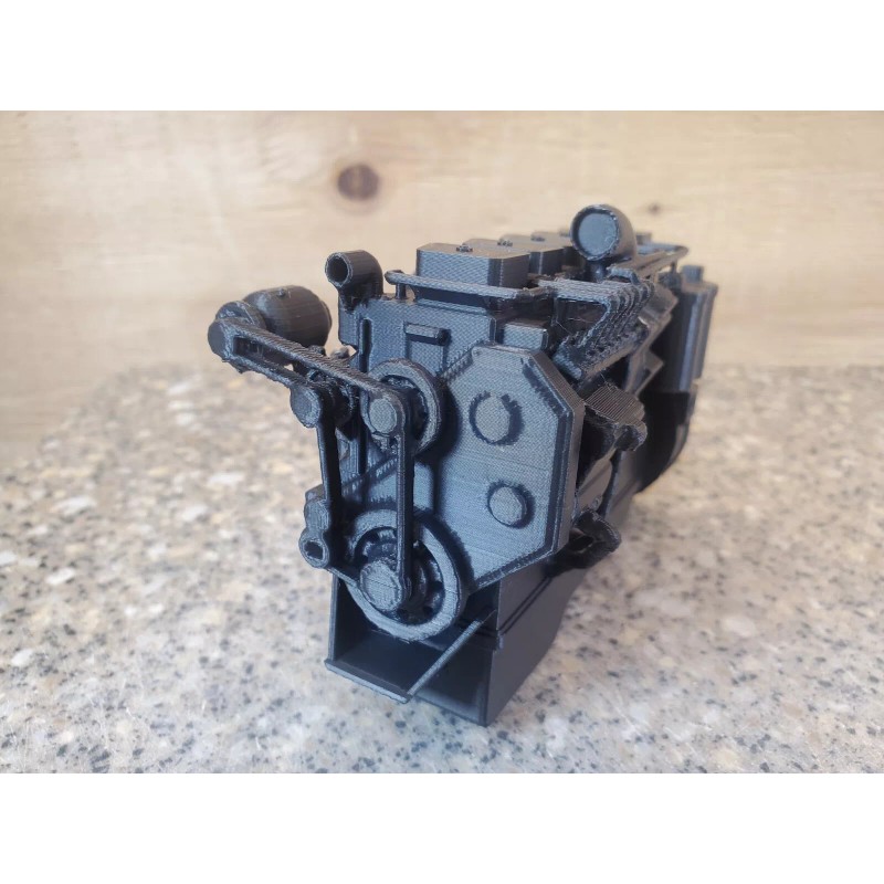 Unbranded 3d Print Cummins 12v Truck Rc 1/10 Scale Engine