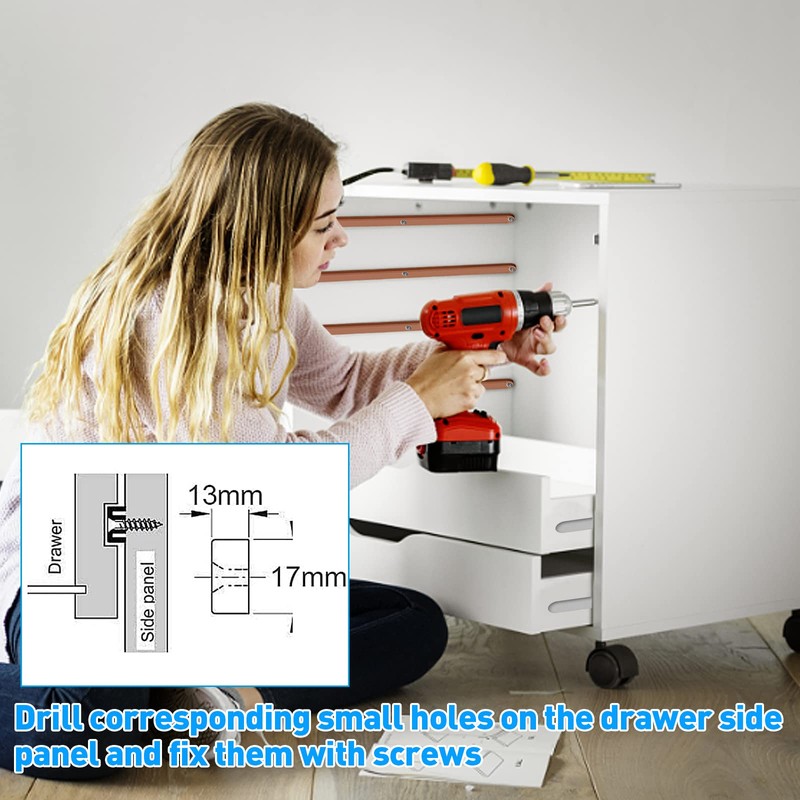 Drawer Slides, Plastic Drawer Guide Strips, Drawer Runners, Cabinet Guide