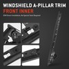 HYR A-Pillar Windshield Trim Molding Set Fit for Ford Explorer