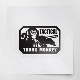 Decal Stickers of Tactical Trunk Monkey Morale Patch (Black) (Set of 2) Premium Waterproof Vinyl Decal Stickers for Laptop Phone Accessory Helmet Car Window Mug Tuber Cup Door - ANDstic108482BL