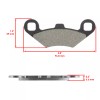 Caltric Front Rear Brake Pads for Polaris Xplorer 500 1997
